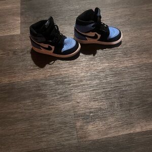 Nike Blue and Black Sneakers Classic High-Top Design
